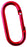 (206384) BANDOLA ALUMINIO OVAL ROJA 6CM