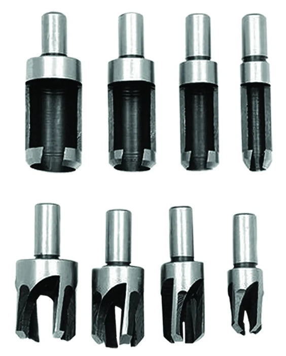 (211687) JGO 8 PZAS CORTADORES CLAVACOTE P/MADERA 1/4 A 5/8