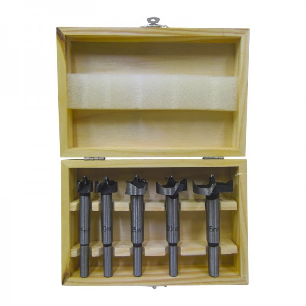 (211690) JUEGO 5 PZAS BROCAS FORSTNER P/MADERA 15-35MM