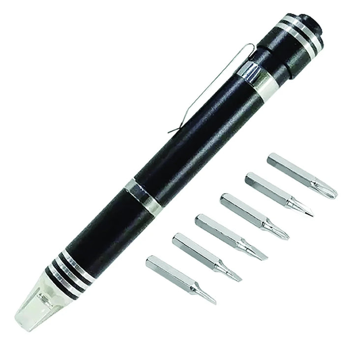 (236207) DESARMADOR TIPO PLUMA 5 PTAS C/LED.