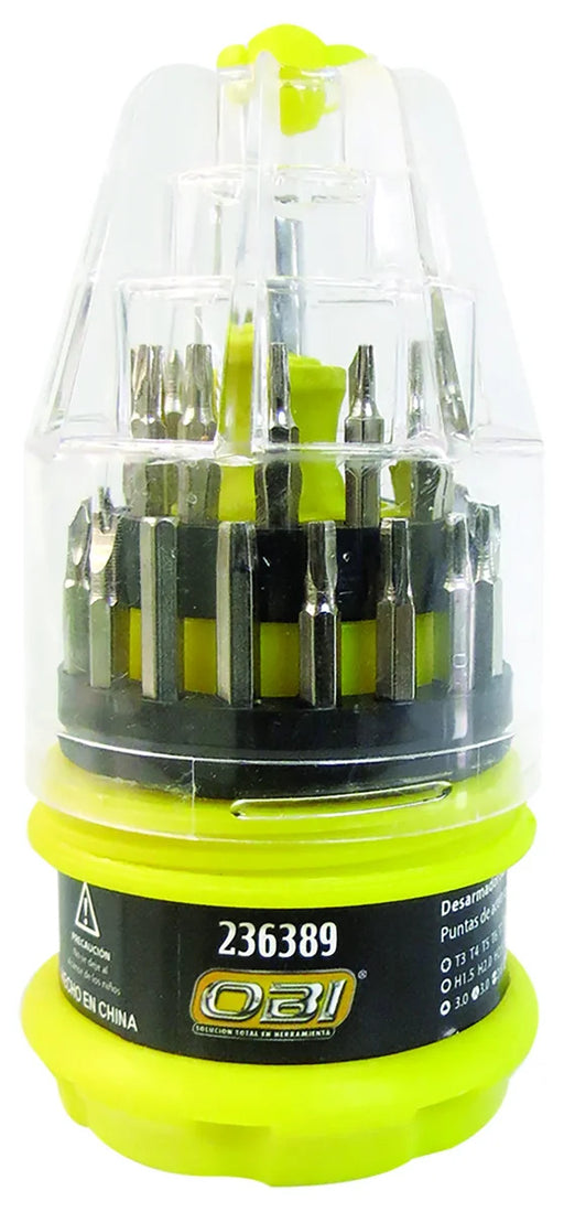 (236389) DESARMADOR SURT. JGO 31 PUNTAS MINI