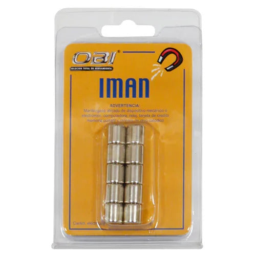 (255569) IMAN REDONDO SUPER 10X10 BLISTER C/10 PZAS