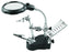 (260538) LUPA REDONDA C/ PINZETAS/ BASE/ LED 65MM 3X