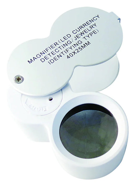(260667) LUPA JOYERO TRI. C/LED+UV 25MM 40X