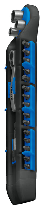 (28035) JUEGO DE MATRACA 1/4 C/ PUNTAS BITCOMMANDER (35PZAS)