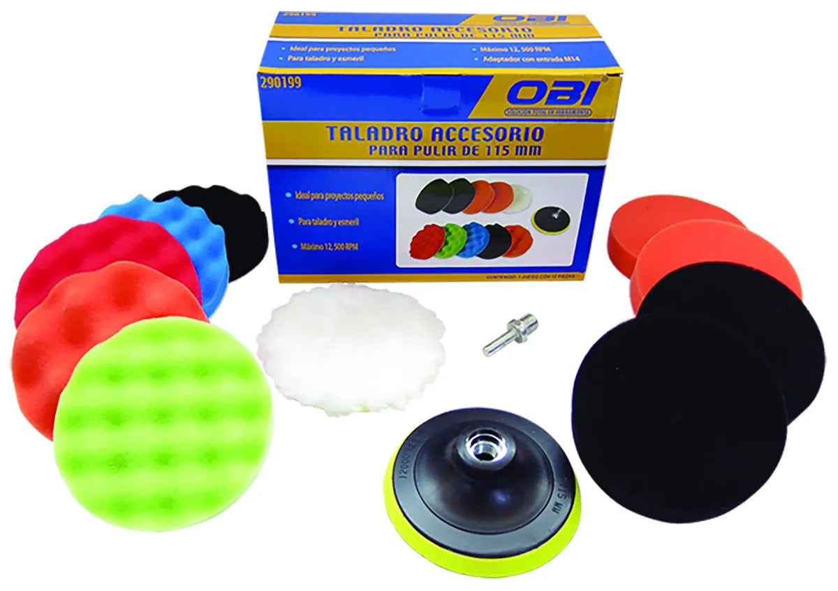 (290199) KIT DE ACCESORIOS 12PZAS P/PULIR