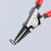 KNIPEX (4611A0) PINZA RECTA P/ ANILLOS 3-10 MM