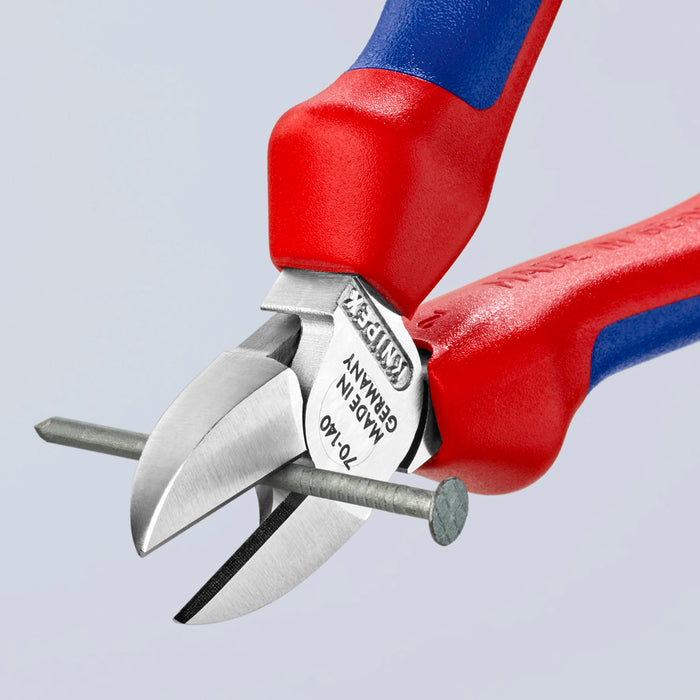 KNIPEX (7005140) PINZA CORTE DIAGONAL MGO BIMAT CROMO 140 MM (5 1/2 PLG)