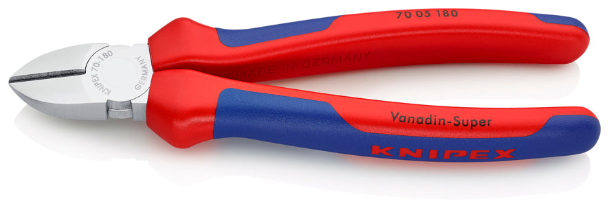 KNIPEX (7005180) PINZA CORTE DIAGONAL MGO. BIMAT 180 MM (7 PLG)