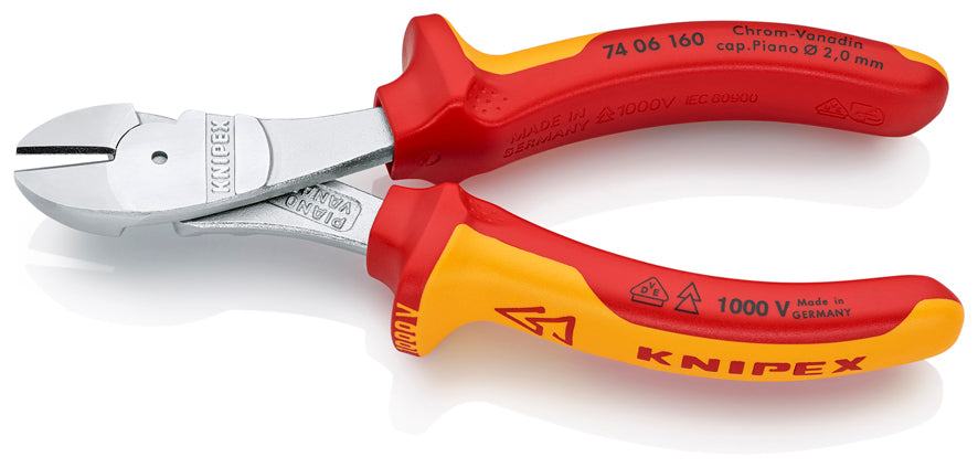 KNIPEX (7406160) PINZA CORTE DIAGONAL AISLADA 1000V 160MM (6 1/2 PLG)