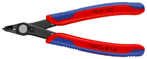 KNIPEX (7831125) PINZA CORTE AL RAS DE 0.2/1.0 CABEZA ESTRECHA MUELLE DE APERTURA FILO SIN BISEL