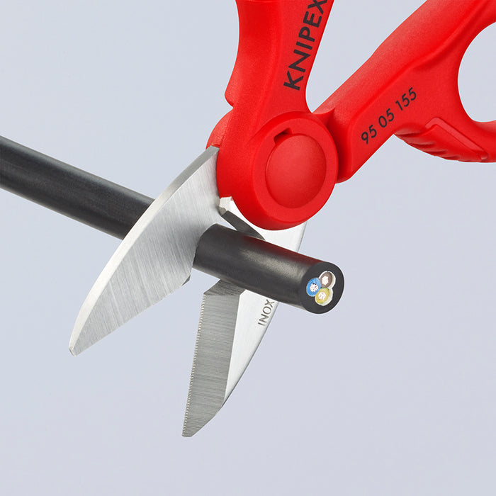 KNIPEX (9505155SB) TIJERA UNIVERSAL P/ ELECTRICISTA