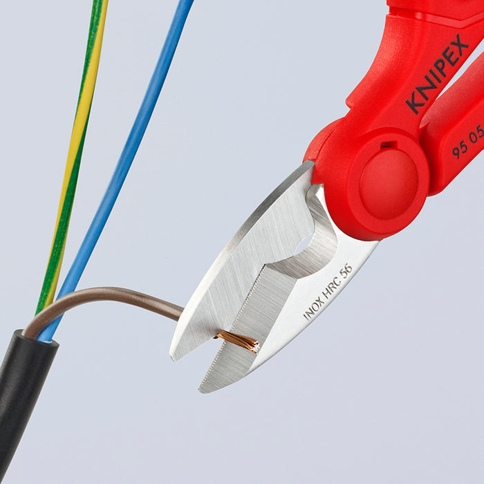 KNIPEX (9505155SB) TIJERA UNIVERSAL P/ ELECTRICISTA