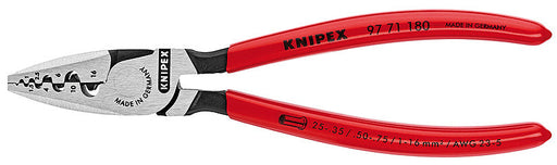 KNIPEX (9771180) PINZA PONCHADORA SEMICIRCULAR P/TERMINALES PUNTERAS SIN AISLAR