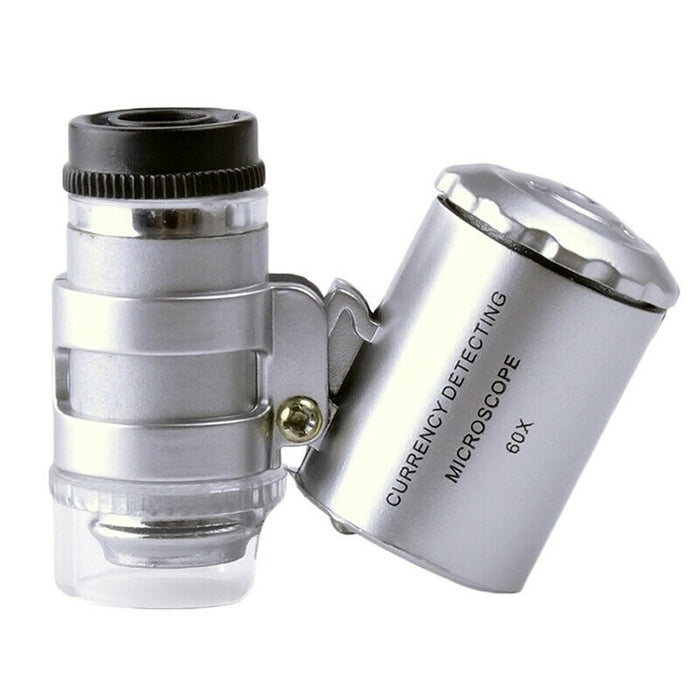 (9882) MICROSCOPIO 60X C/ LED + UV AJUSTABLE