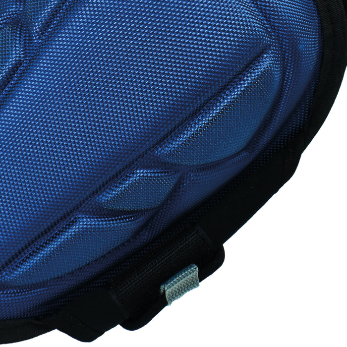 (DMX-22382) RODILLERA DE GEL AJUSTABLE BANDA ANCHA AZUL C/NEGRO