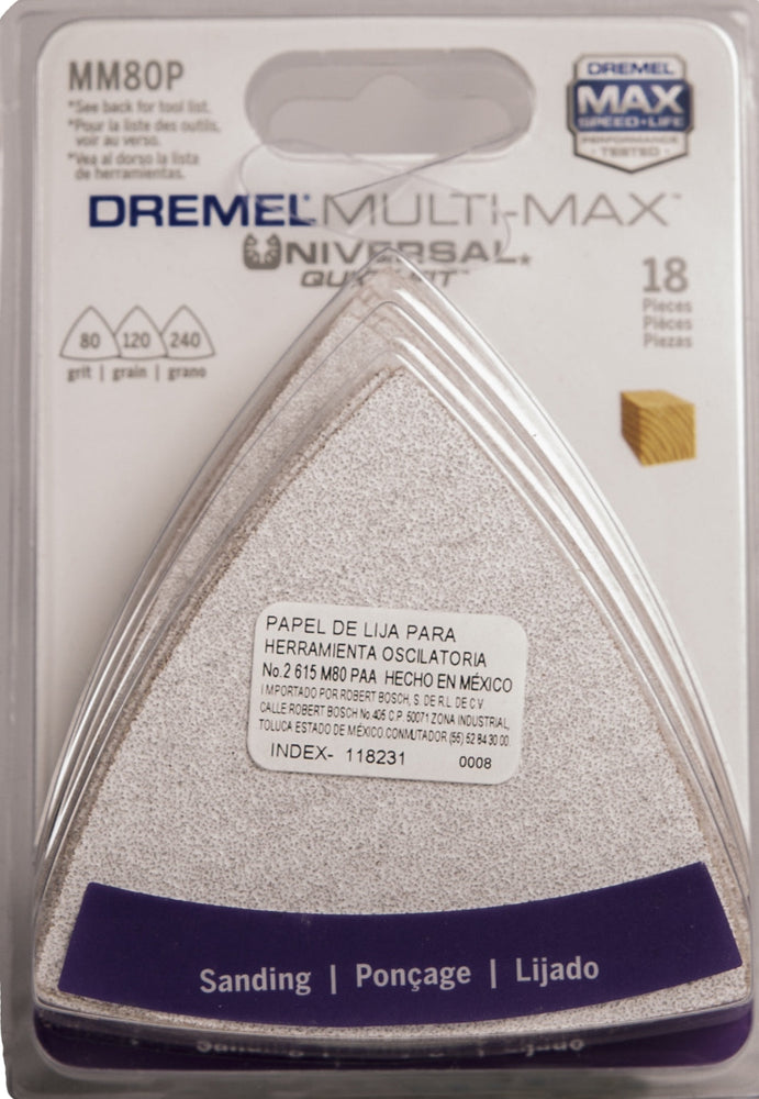 (MM-80P) LIJA DE PAPEL 18PZ P/MULTIMAX