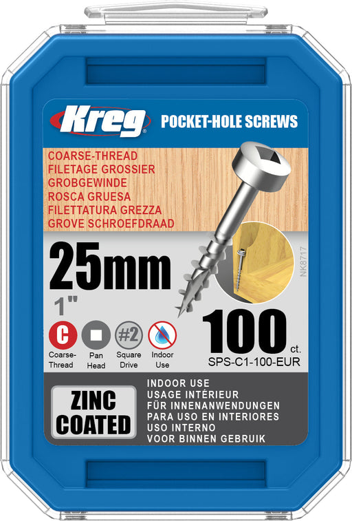 (SPS-C1-100) PIJA CUERDA STD. CABEZA PEQ. 1 PLG (100)